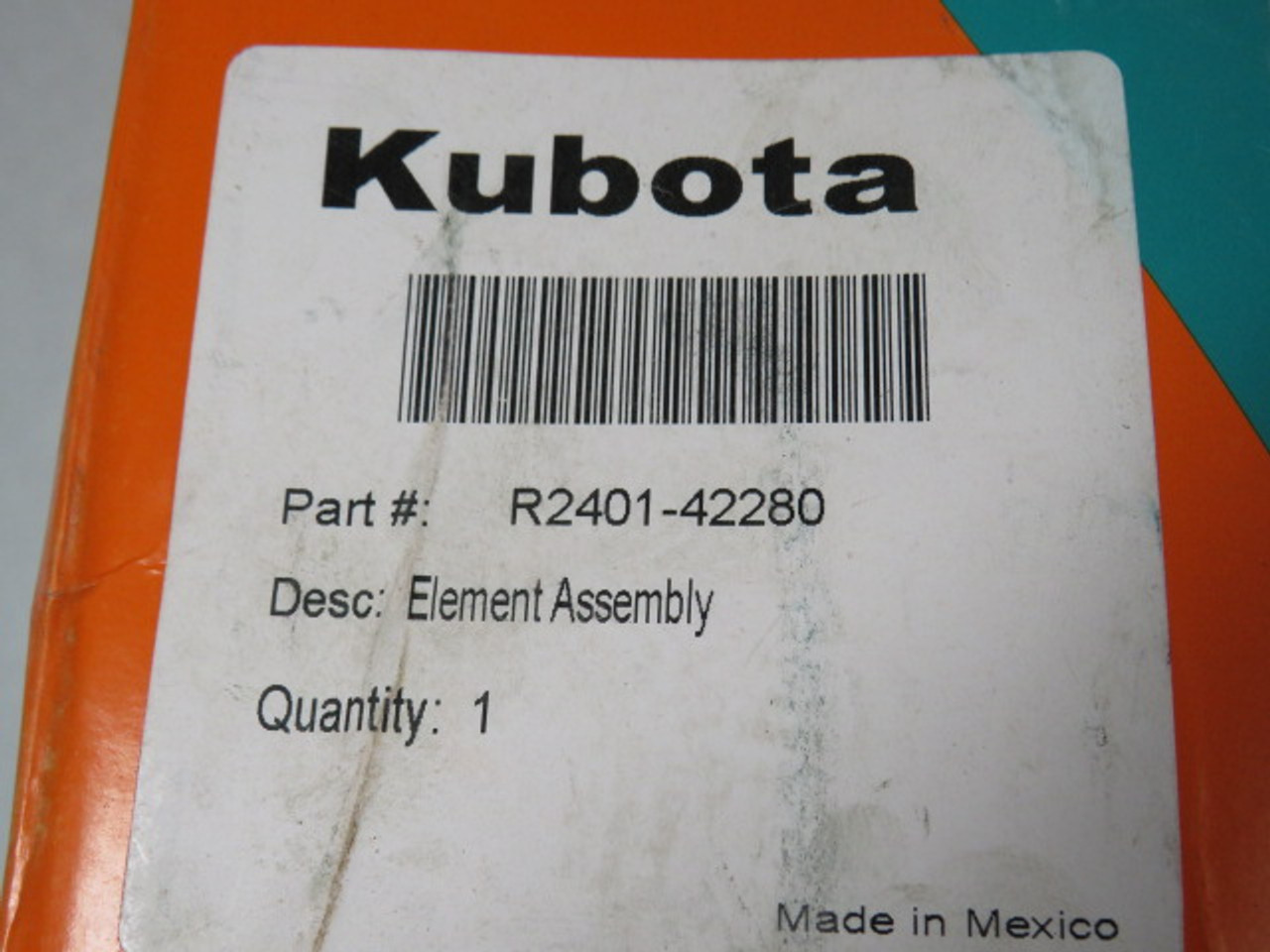 Kubota R2401-42280 Inner Air Filter Element Assembly ! NEW !