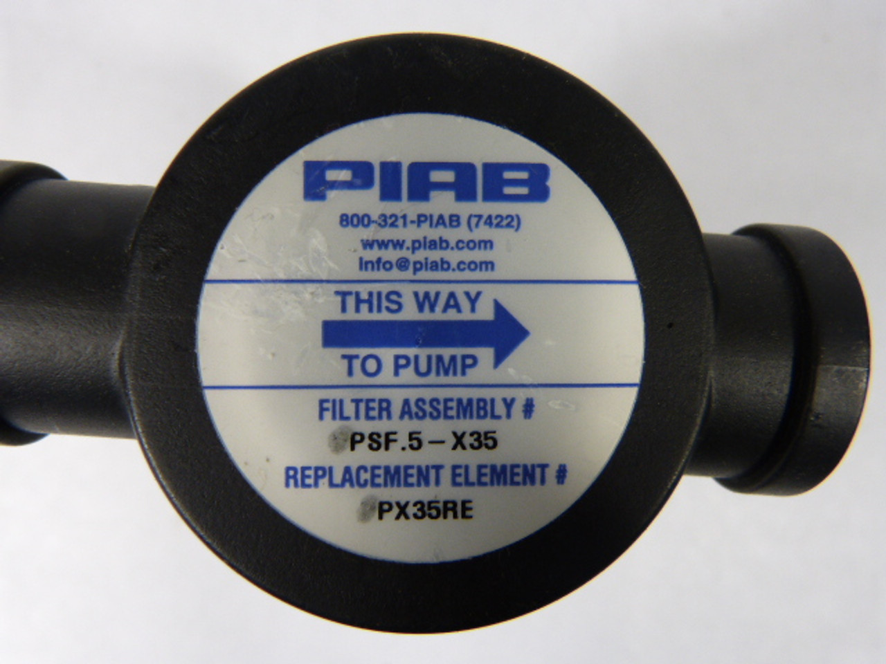 Piab PSF.5-X35 Vacuum Filter Assembly USED