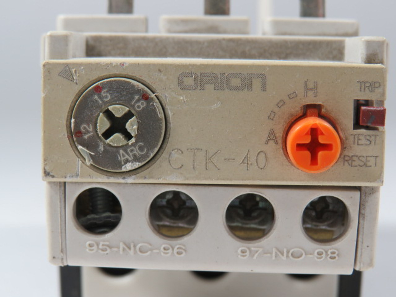 Cerus Orion CTK-40-15 Thermal Overload Relay 12-18A Range USED