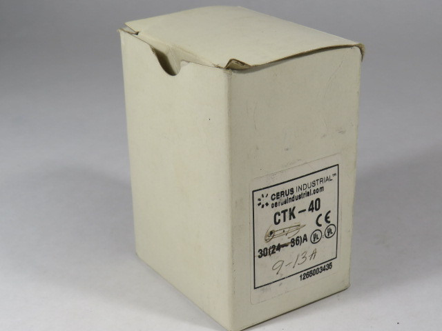 Cerus Orion CTK-40-11 Thermal Overload Relay 9-13A Range NOP