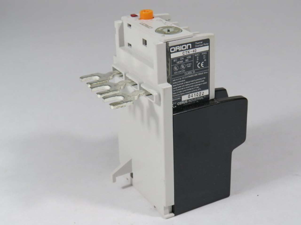 Cerus Orion CTK-40-11 Thermal Overload Relay 9.13A Range ! NOP !