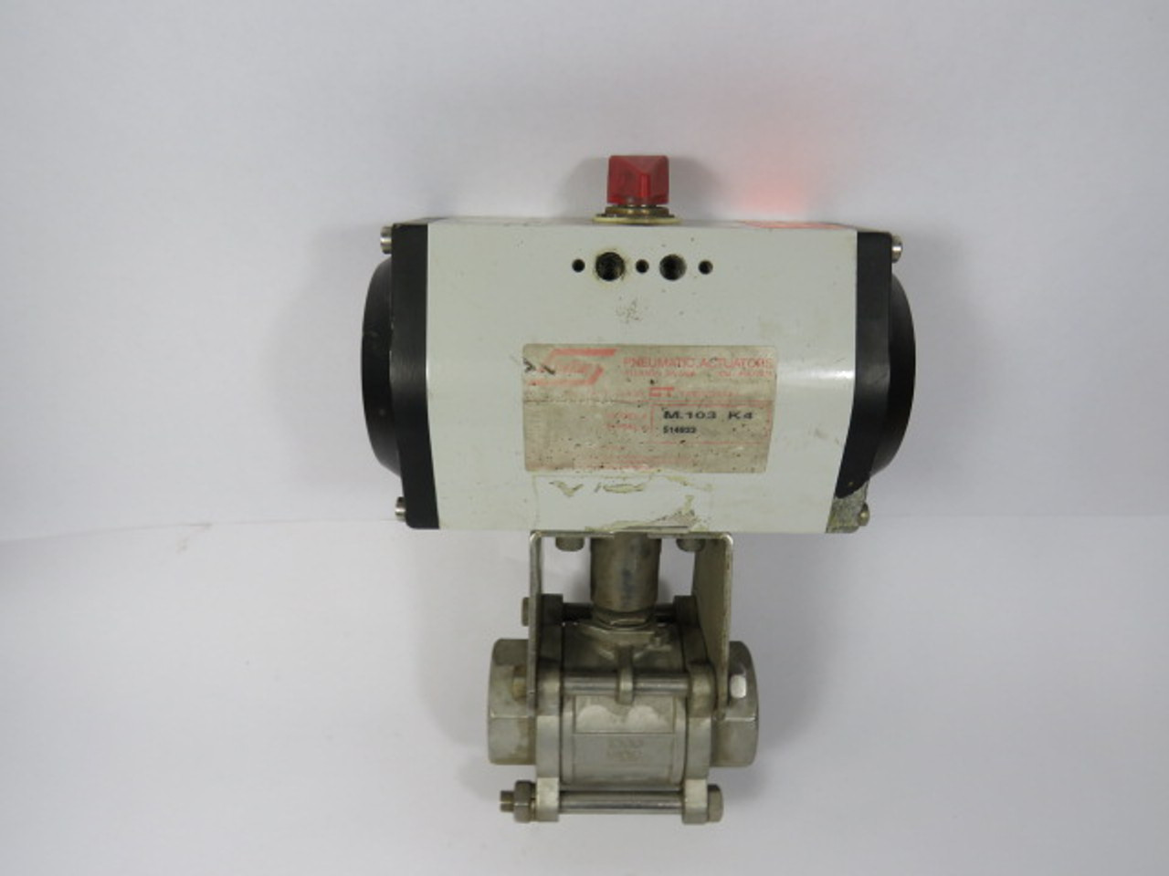 UniTorq M.103.K4 Actuator w/316 Steel Ball Valve *Broken Handle* ! AS IS !