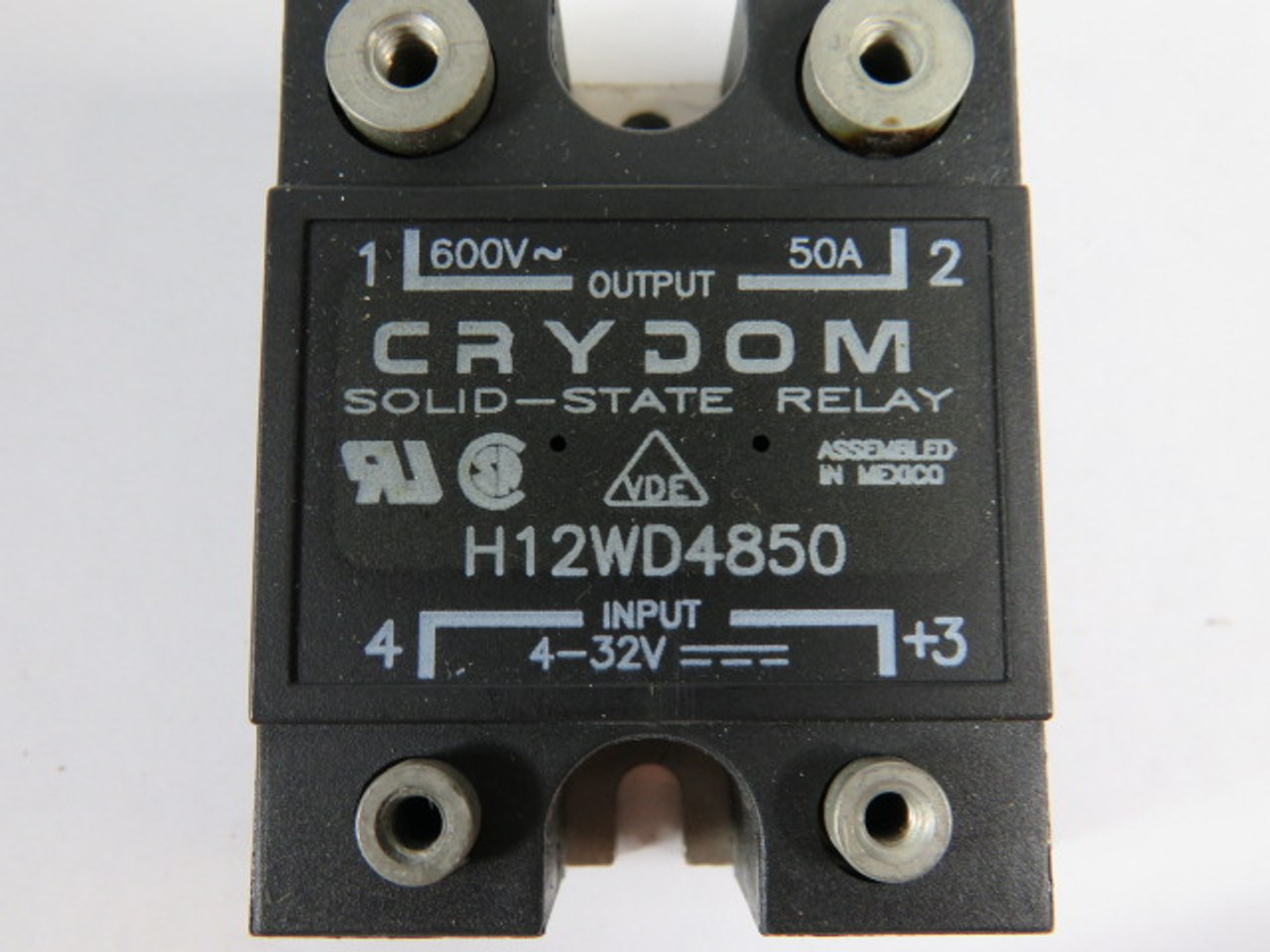 Crydom H12WD4850 Solid State Relay 4-32V IN 600V 50A OUT ! NEW !