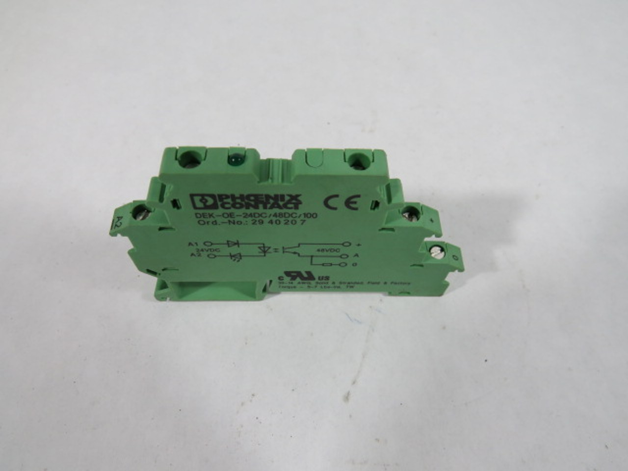 Phoenix Contact DEK-OE-24DC/48DC/100 Solid-State Relay Terminal Block USED