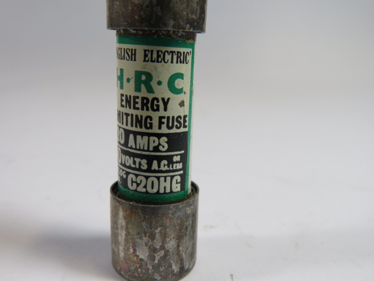English Electric C20HG HRC Fuse 20A 250VAC USED