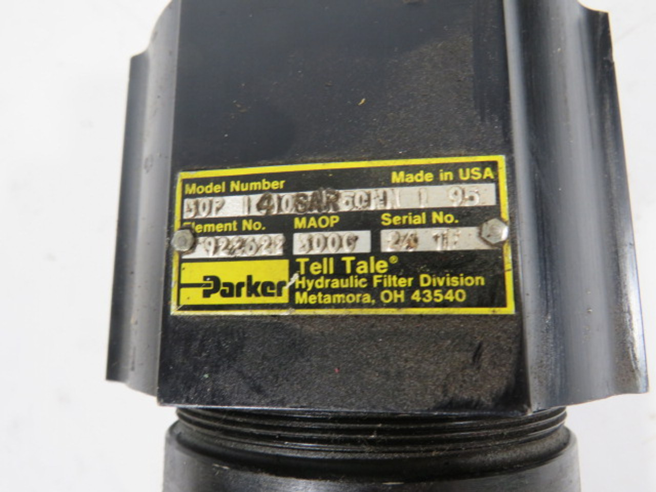 Parker 30P1410SAR50NN Hydraulic Filter USED