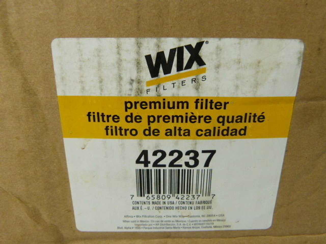 WIX 42237 Pneumatic Air Filter 485CFM 9.218" OD 0.531" ID 10.375" H ! NEW !