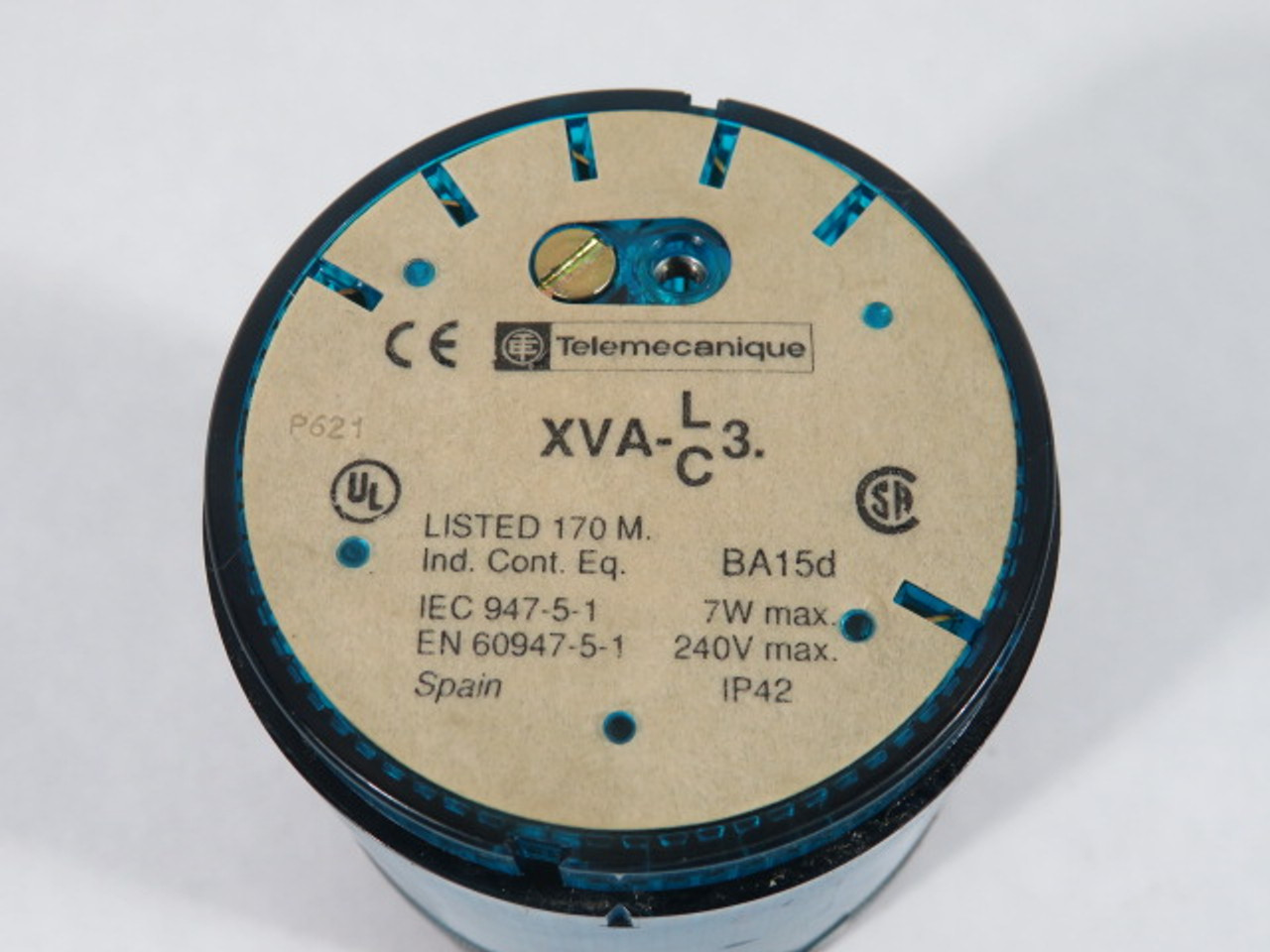 Telemecanique XVA-L36 Blue Stack Light w/ Base 240V 7W USED