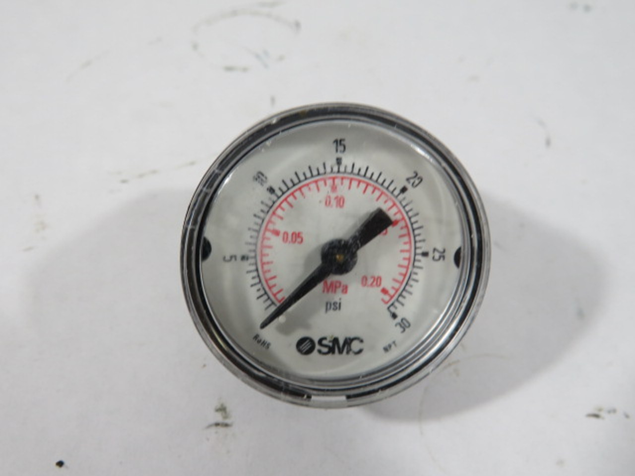 SMC K50-MP0.2-N02MS 0-30psi 0-0.20MPa Pressure Gauge USED