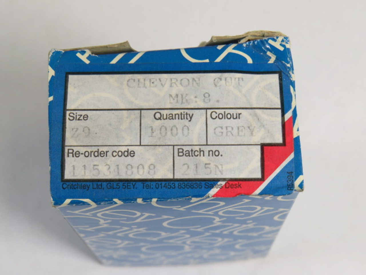 Critchley 11531808 Grey Cable Marker #8 Z9 Chevron Cut 800-Pack  NEW