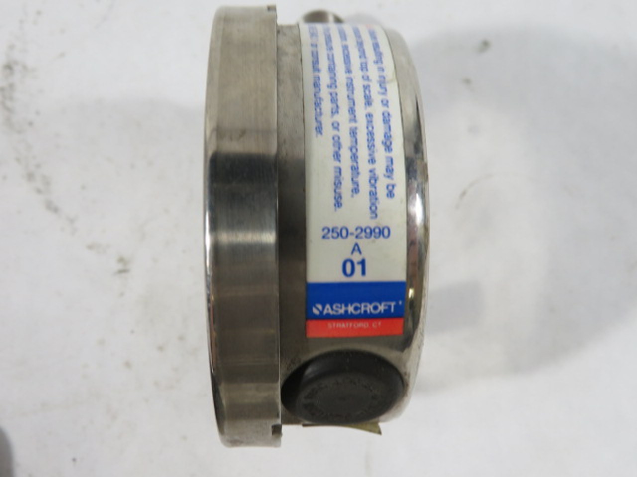 Ashcroft 25-1009-SW-02L-10KSC 0-140psi 0-10kg/cm Pressure Gauge Cracked USED