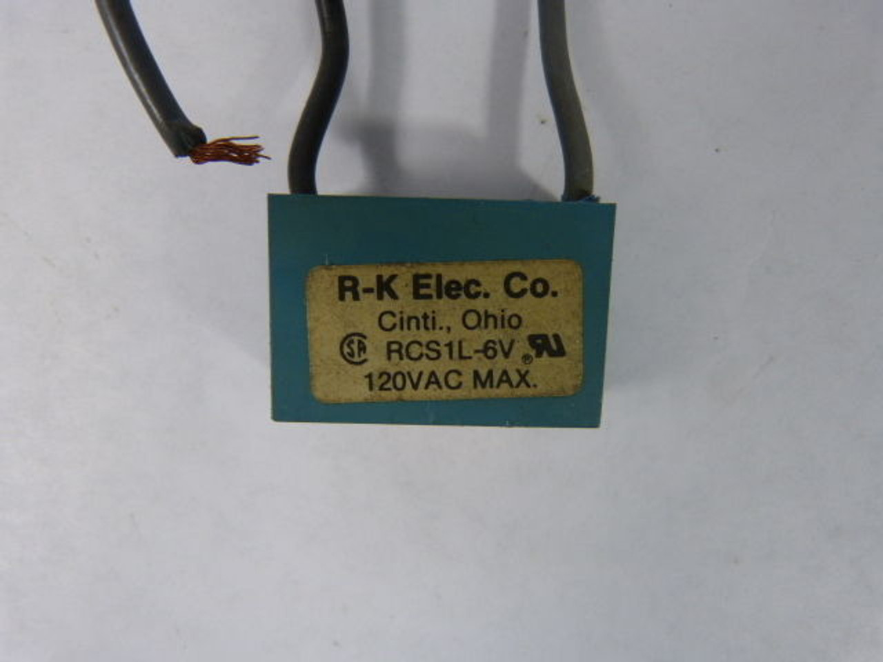 RK Electronics RCS1L-6V Trans Voltage Filter 120VAC USED