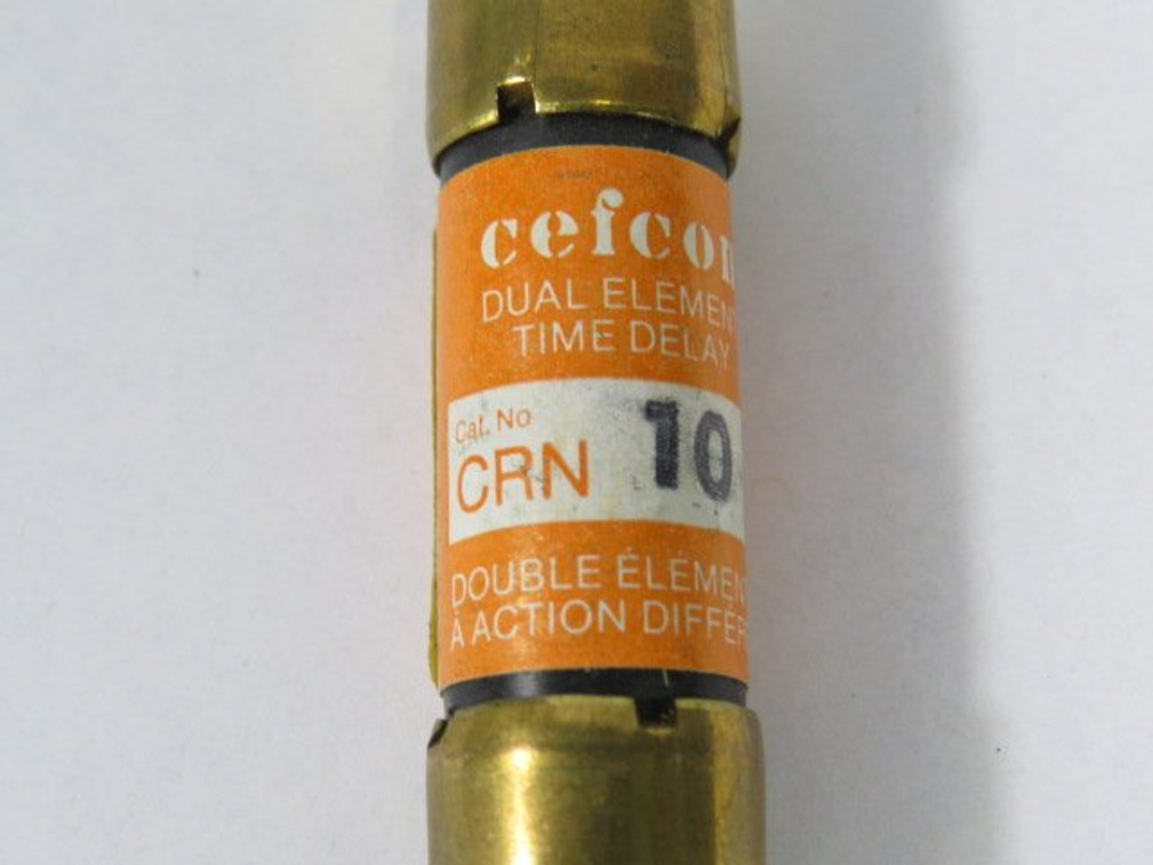Cefcon CRN-10 Dual Element Time Delay Fuse 10A 250VAC USED