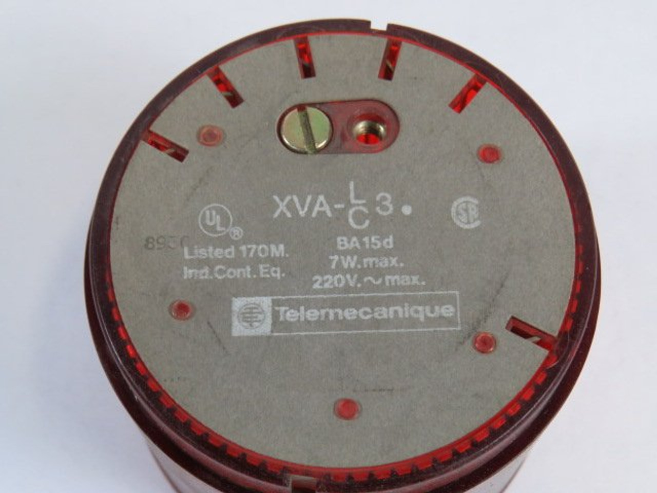 Telemecanique XVA-C34 Red Stack Light No Bulb 220V 7W USED