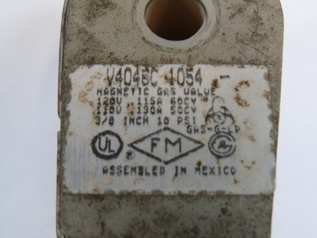 Honeywell V4046C-1054 Magnetic Gas Valve Coil 110/120V 115-130A 3/8" USED