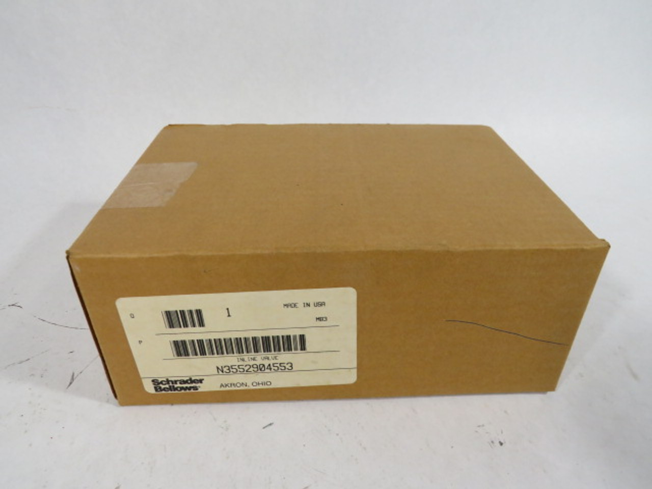 Schrader Bellows N3552904553 Inline Valve 110-120VAC 50-60Hz ! NEW !