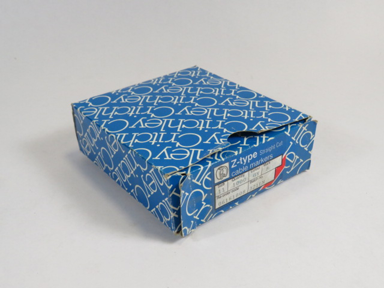 Critchley 06161808 Grey Cable Marker #8 Z11 Straight Cut 800-Pack  NEW