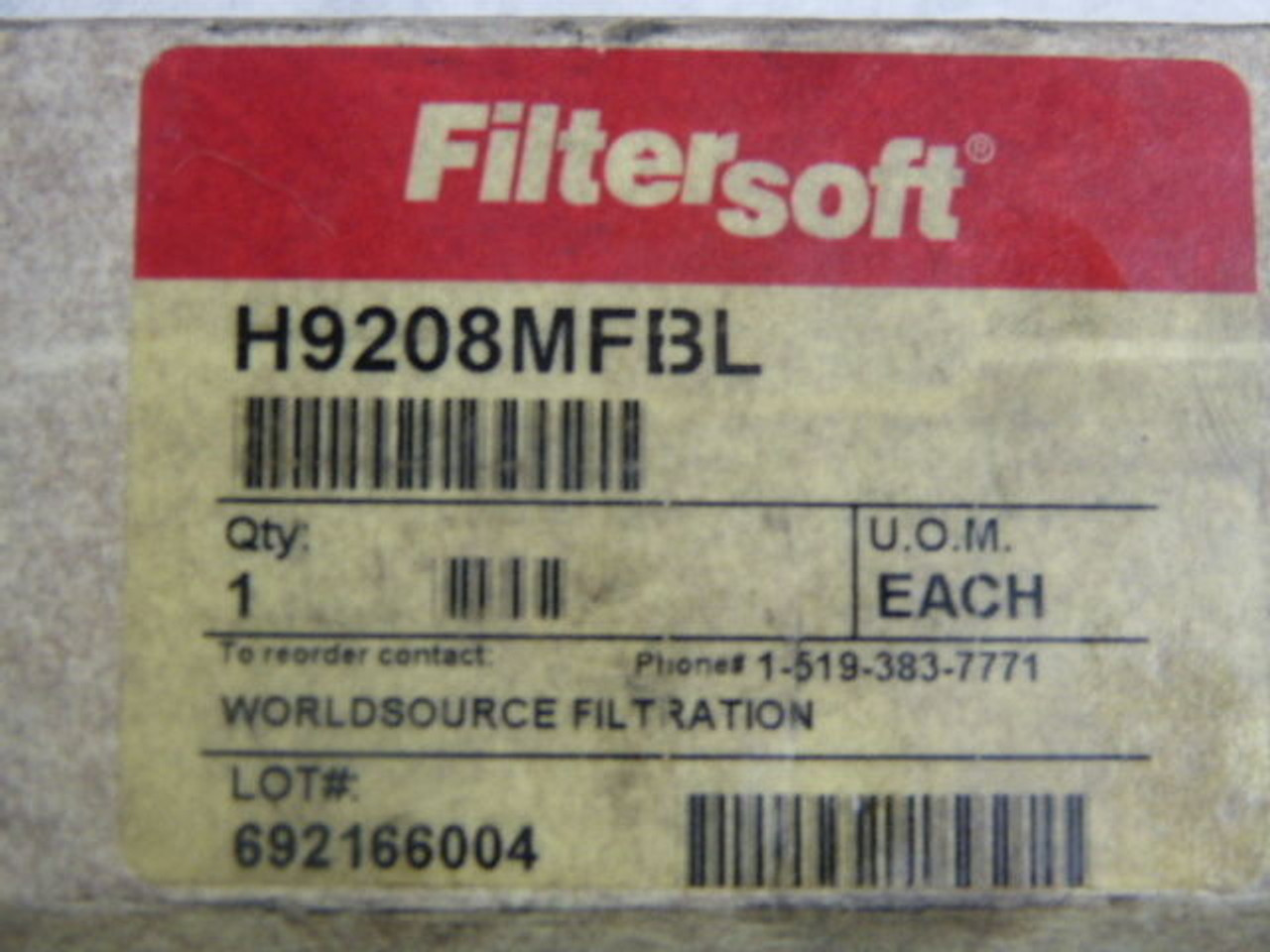 FilterSoft H9208MFBL Hydraulic Filter Element 8.2" 290 PSID ! NEW !