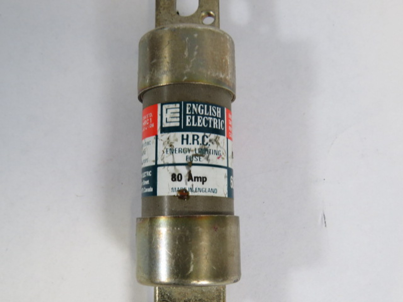 English Electric C80J Energy Limiting Fuse 80A 600V USED