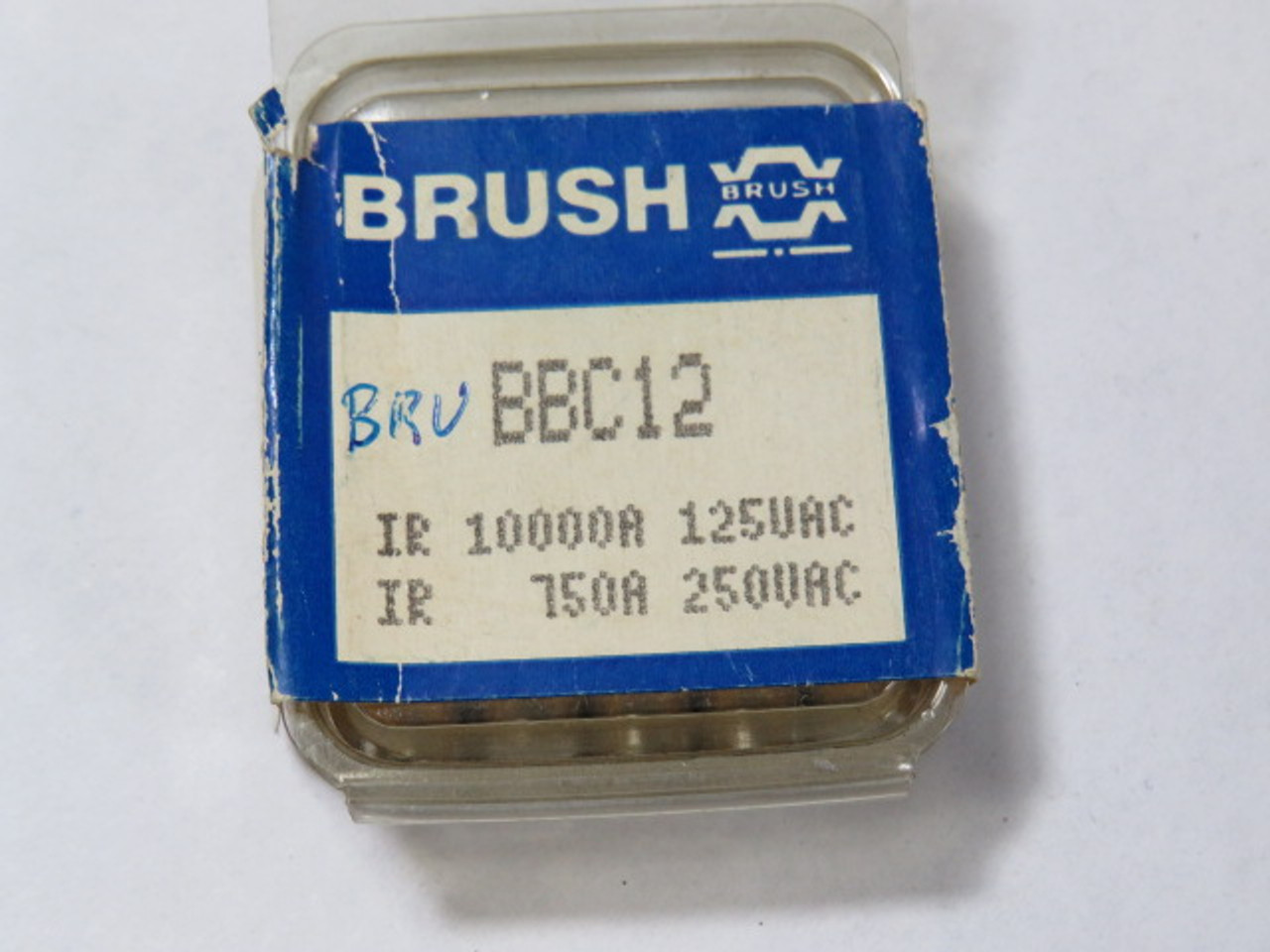 Brush BBC12 Ceramic Fuse 12A 250VAC Pack of 5 ! NEW !