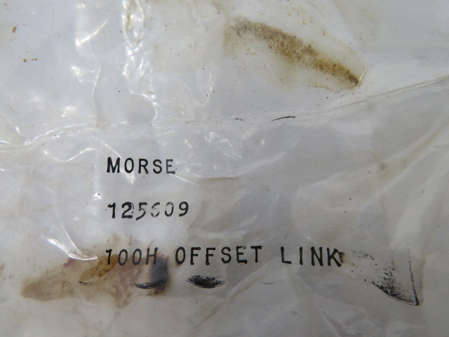 Morse 100H-1-OL 125609 Offset Link 1-1/4"Pitch .7500" Width ! NWB !