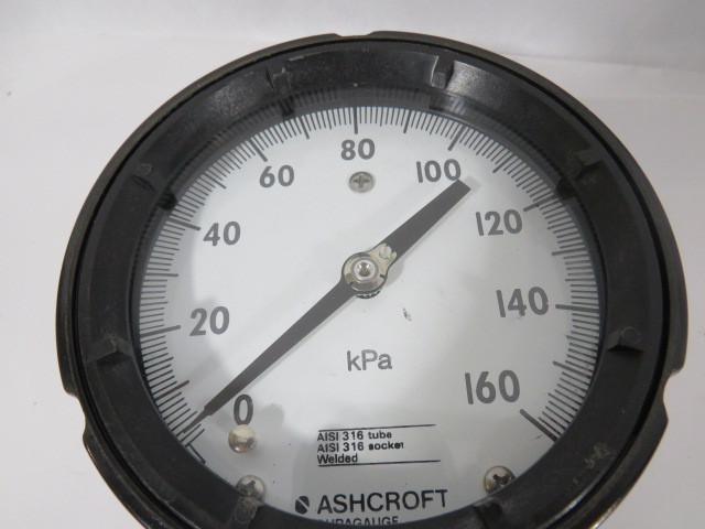 Ashcroft 451279-S-SH-02-L-XLL-160KP Duragauge Pressure Gauge 0-160kPa USED
