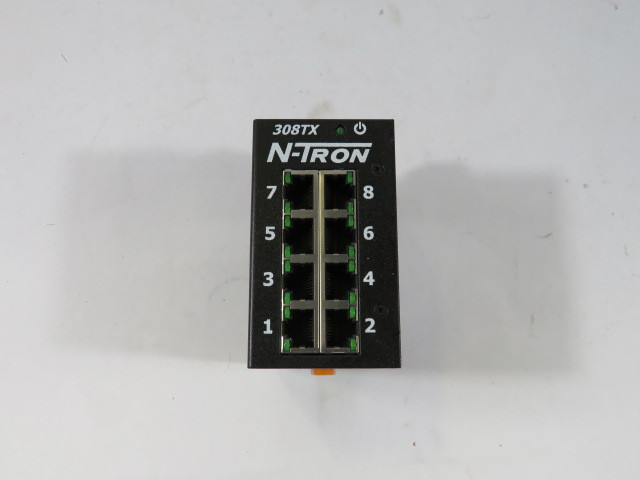 N-Tron 308TX-N Ethernet Switch 8 Port Din Rail USED