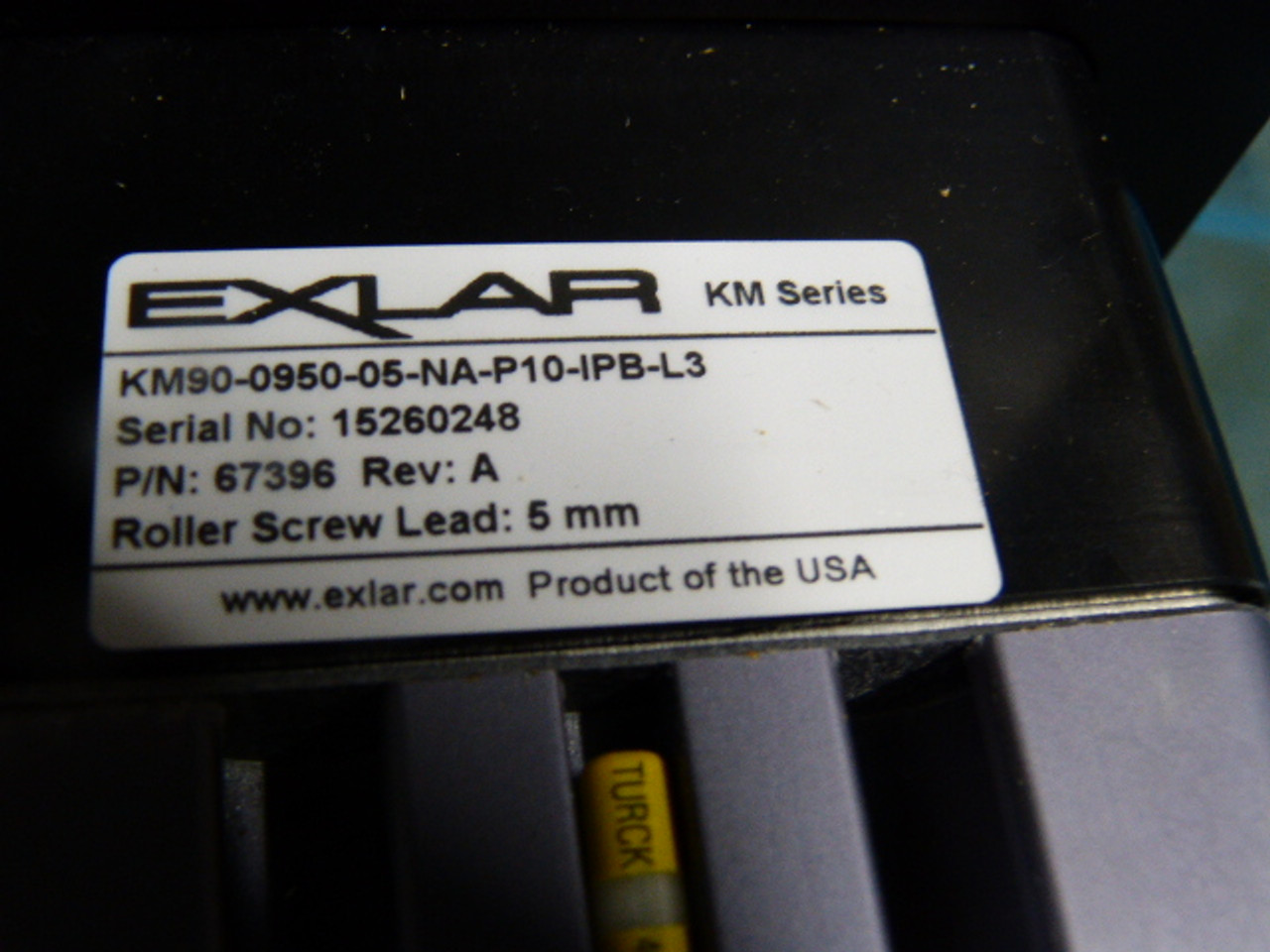 Exlar KM90-0950-05-NA-P10-IPB-L3 Planetary Roller Screw Actuator 950mm ! NOP !