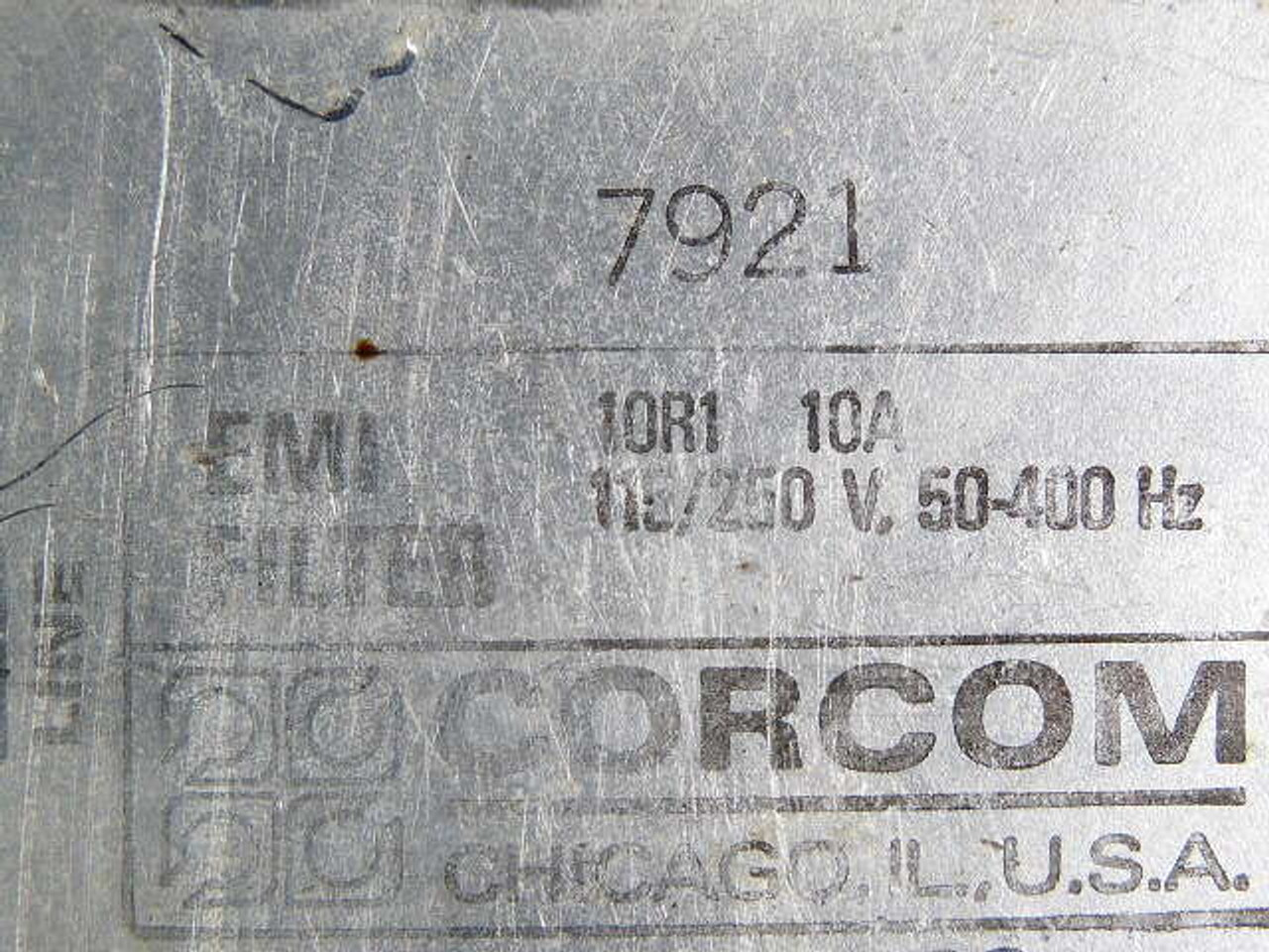 Corcom 10R1 EMI Filter 10A 120-250V USED