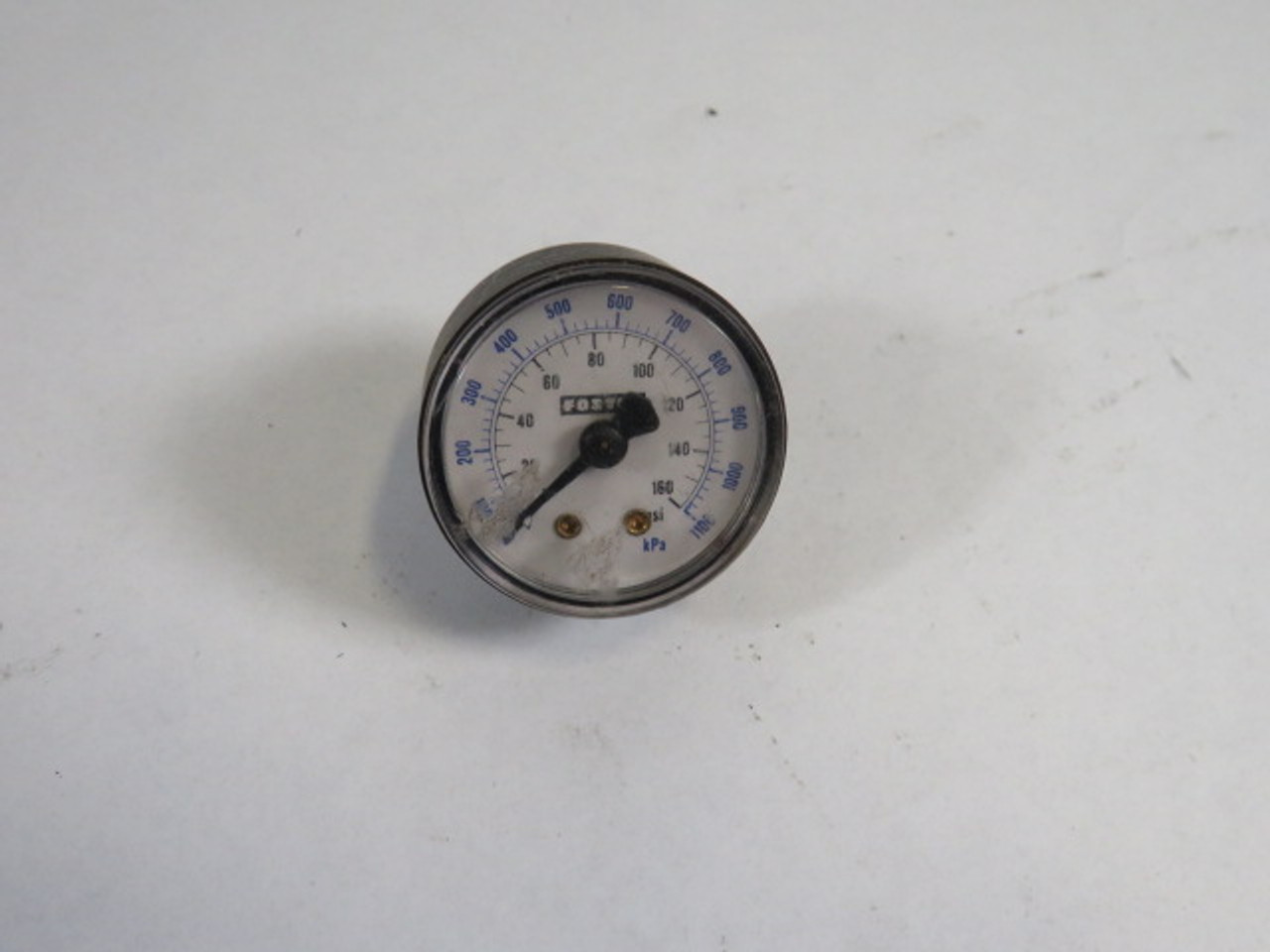 Foster 0-160psi 0-1100kPa 39mm Diameter Pressure Gauge Back Mount USED