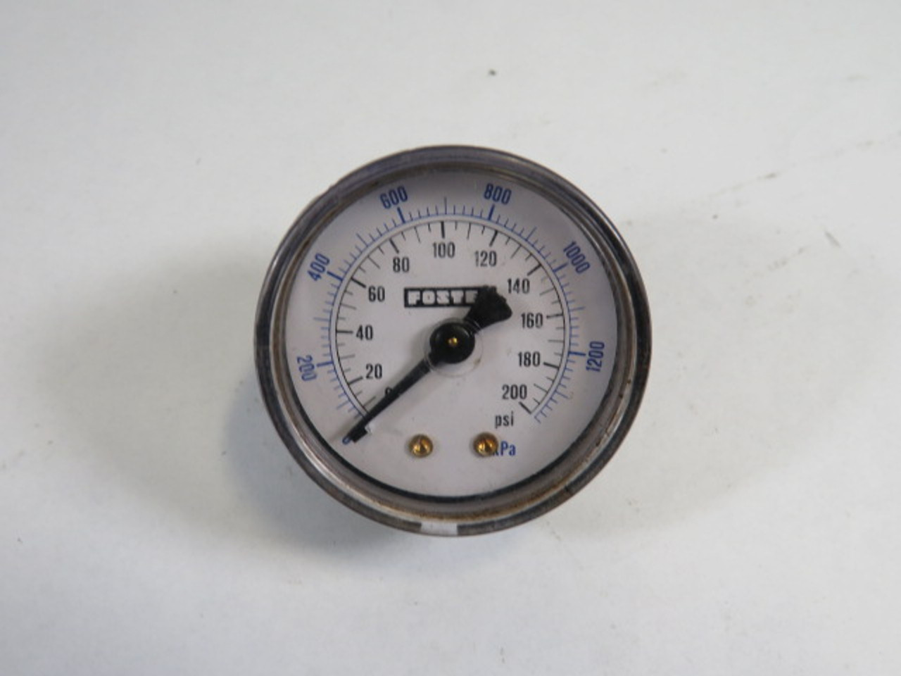Foster 0-200psi 0-1300kPa 50.8mm Diameter Back Mount Pressure Gauge USED