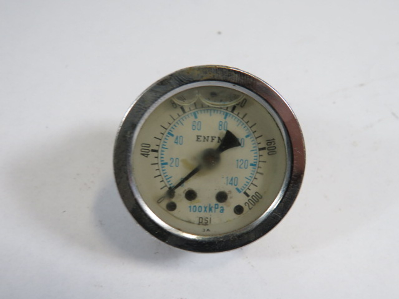 ENFM 0-2000psi 0-140kPa 40mm Diameter Back Mount Pressure Gauge USED