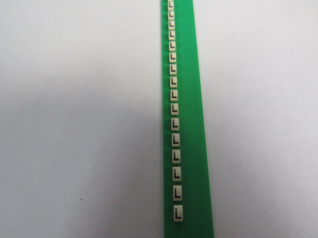Grafoplast 117MLLBW Trasp Wire Marker "L" Approx 20/Strip Lot of 22  NOP