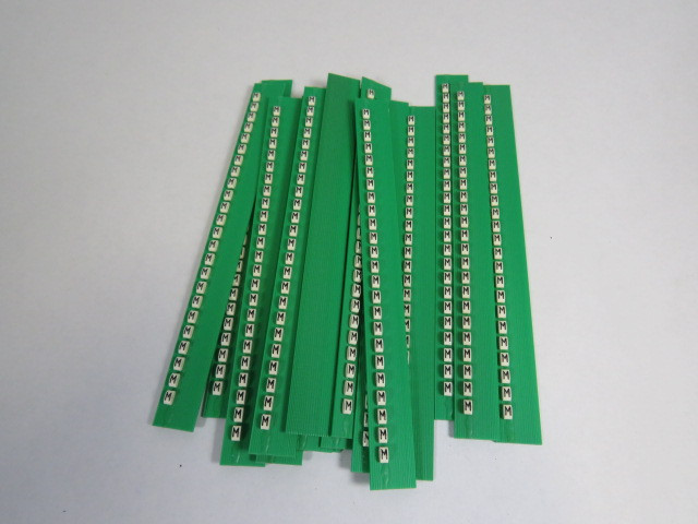 Grafoplast 117MMMBW Trasp Wire Marker "M" Approx 20/Strip Lot of 17 NOP