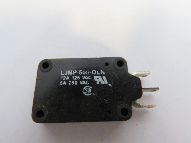 Cemco LJMP-500-OLN Micro Limit Switch 12A@125VAC 6A@250VAC USED
