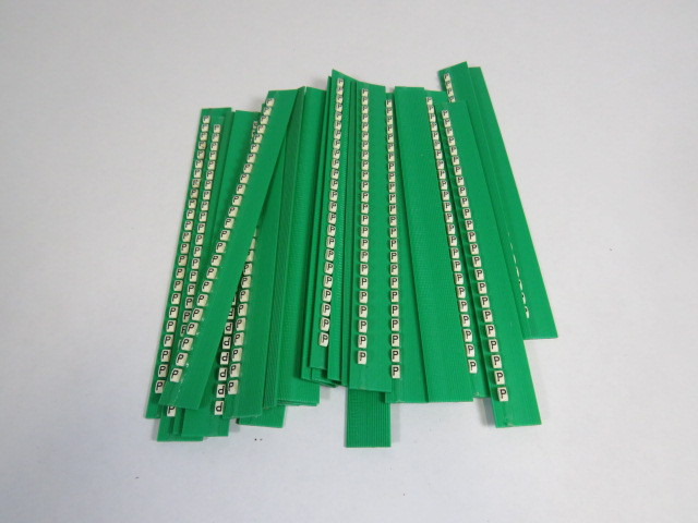 Grafoplast 117MPPBW Trasp Wire Marker "P" Approx 20/Strip Lot of 22  NOP