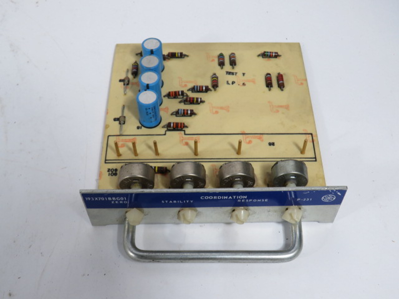 General Electric 193X-701BBG01 Wide Coordination PC Board Assembly USED