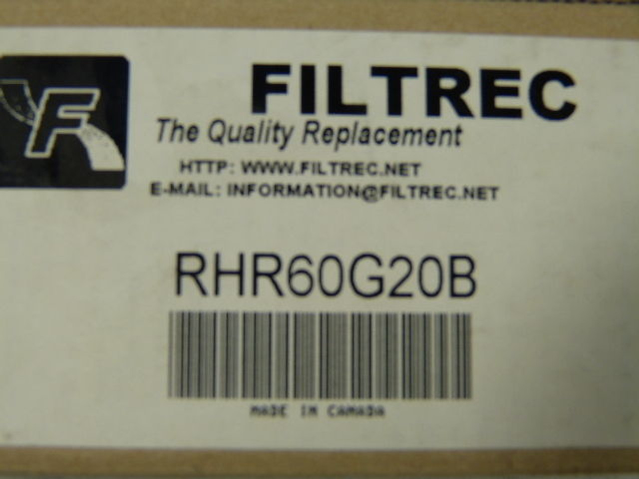 Filtrec RHR60G20B Hydraulic Replacement Filter Element 25Micron 3.9" ! NEW !