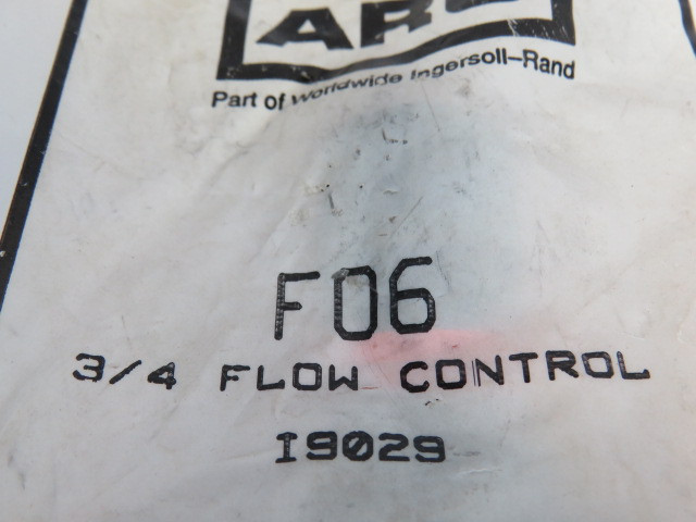 Aro F06 I9029 Flow Control Valve 3/4" 200PSI 13.8BAR ! NWB !