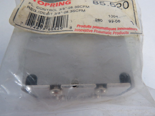 Topring 85.520 Flow Control Valve 3/8" FNPT 28.3scfm 7-14PSI ! NWB !