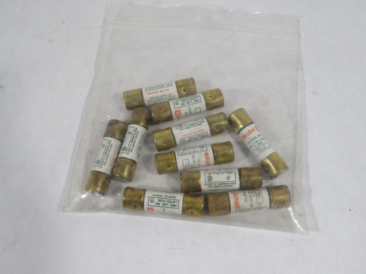 Brush PON20 Fuse 20A 250V Lot of 10 USED