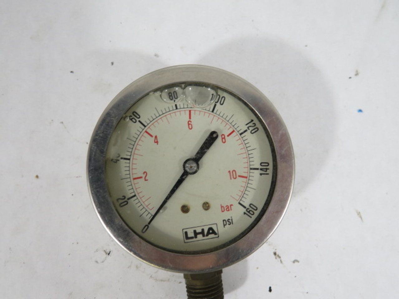 LHA P562709 PGL-A-63-N-B-160-S 0-160psi 0-11bar Pressure Gauge USED