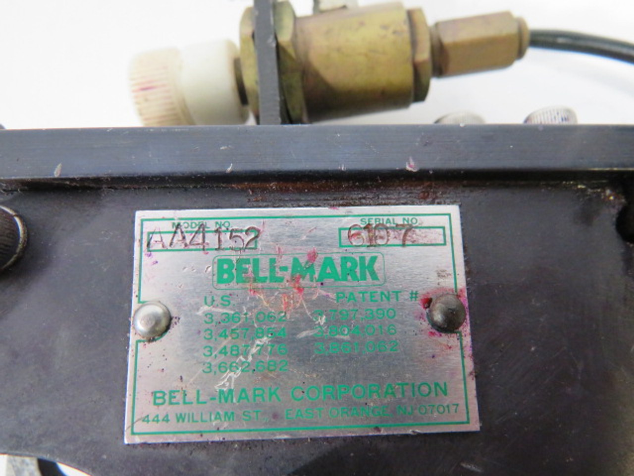 Bell-Mark AA4152 Pneumatic Coder Coding System USED