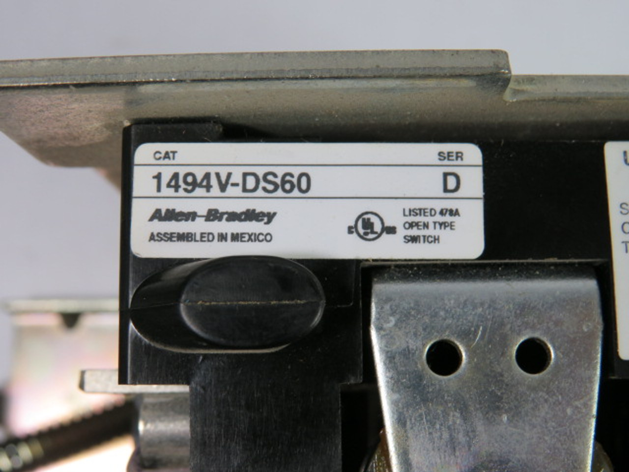 Allen-Bradley 1494V-DS60 Disconnect Switch 60A 600Vac 250Vdc Series D USED