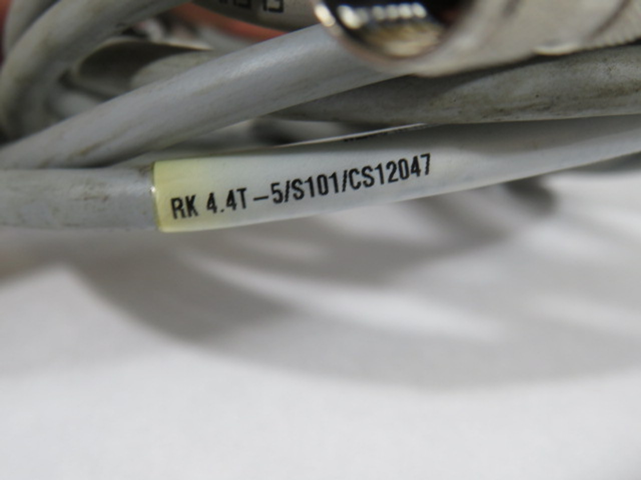 Turck RK 4.4T-5 4-Core 22AWG Single Ended Cordset 4 Pin Female 82" USED