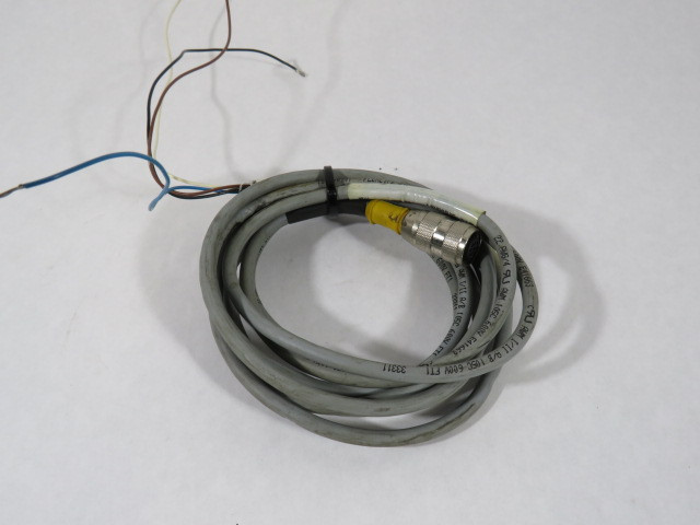 Turck RK 4.4T-5 4-Core 22AWG Single Ended Cordset 4 Pin Female 94" USED