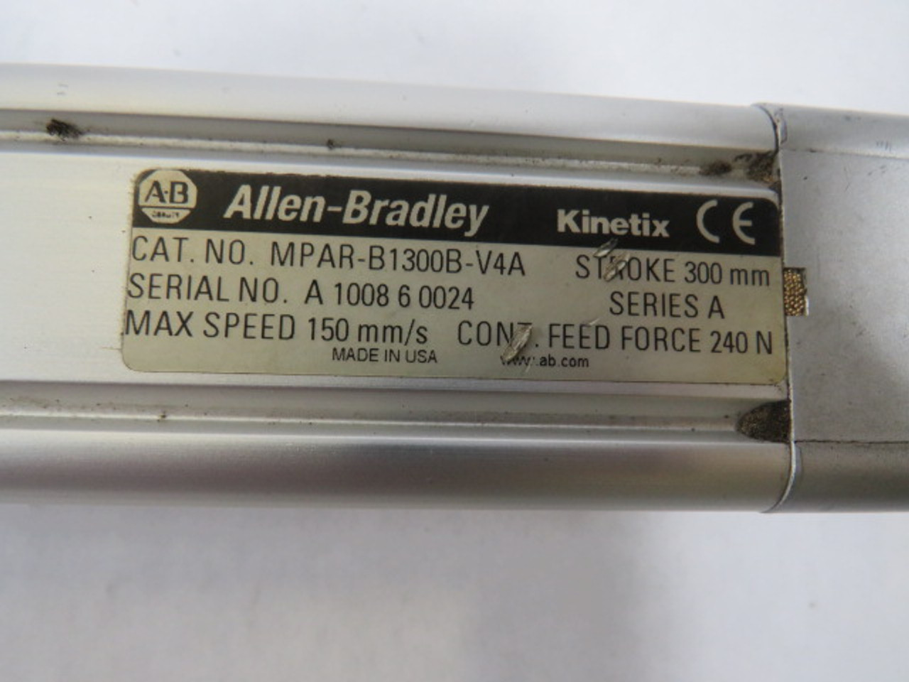 Allen-Bradley MPAR-B1300B-V4A MP Series Electric Cylinder 300mm S USED