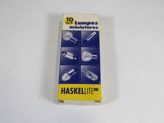 Haskellite SP-106 Miniature Indicator Lamp 130V 4W 0.03A 10 Pack ! NEW !