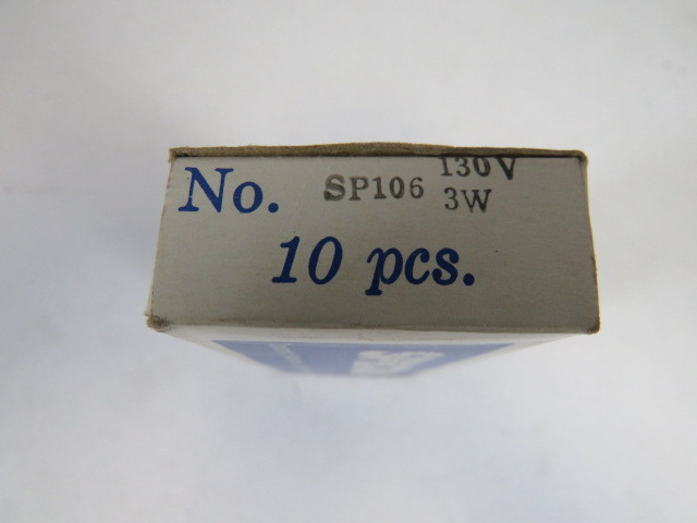 Spectro SP106 Miniature Lamp 130V 3W 10 Pack ! NEW !