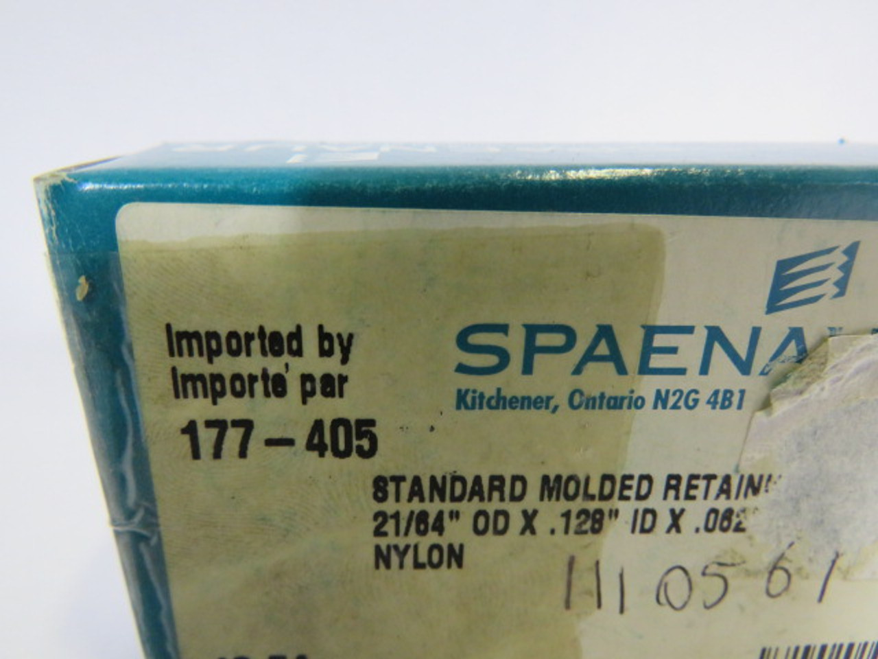 Spaenaur 177-405 Nylon Standard Molded Retaining Washers #6 Lot of 79 ! NEW !